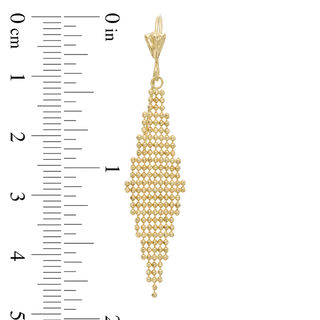 Kite-Shaped Bead Drop Earrings in 10K Gold|Peoples Jewellers