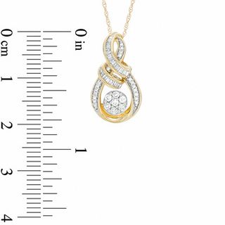 0.25 CT. T. W. Diamond Composite Infinity Pendant in 10K Gold|Peoples Jewellers