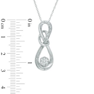 Diamond Accent Infinity Pendant in Sterling Silver|Peoples Jewellers