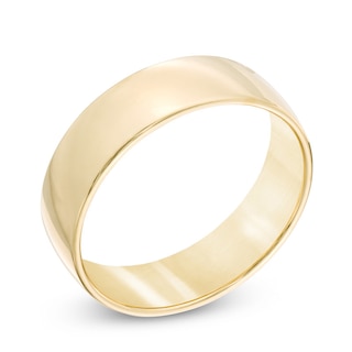 Men's 6.5mm Comfort Fit Wedding Band in 14K Gold - Size 10|Peoples Jewellers