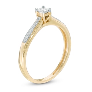0.08 CT. T.W. Diamond Promise Ring in 10K Gold|Peoples Jewellers