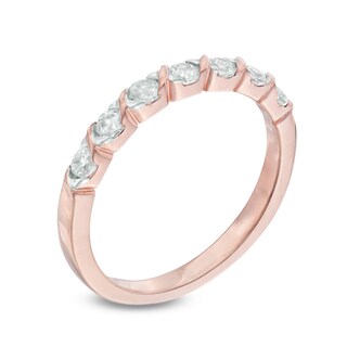 0.30 CT. T.W. Diamond Seven Stone Anniversary Band in 10K Rose Gold|Peoples Jewellers