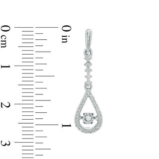 Unstoppable Love™ 0.23 CT. T.W. Diamond Teardrop Earrings in Sterling Silver|Peoples Jewellers