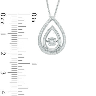 Unstoppable Love™ 0.18 CT. T.W. Diamond Teardrop Pendant in 10K White Gold|Peoples Jewellers