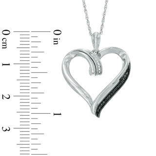 Zales diamond accent heart on sale pendant