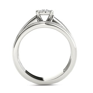 1.50  CT. T.W. Diamond Frame Bridal Set in 14K White Gold|Peoples Jewellers
