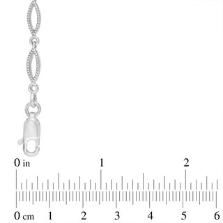 7.0mm Freshwater Cultured Pearl Station Bracelet in Sterling Silver-7.5"|Peoples Jewellers