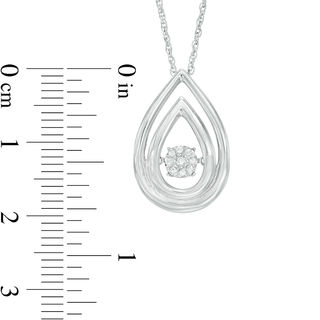 Unstoppable Love™ Composite Diamond Accent Teardrop Pendant in Sterling Silver|Peoples Jewellers