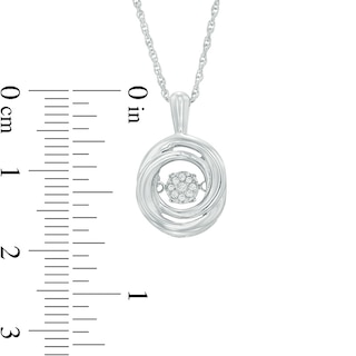 Unstoppable Love™ Composite Diamond Accent Swirl Pendant in Sterling Silver|Peoples Jewellers