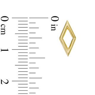 Open Geometric-Shaped Stud Earrings in 10K Gold|Peoples Jewellers