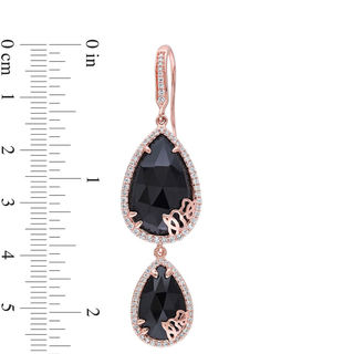 Julianna B Onyx and 0.83 CT. T.W. Diamond Cursive