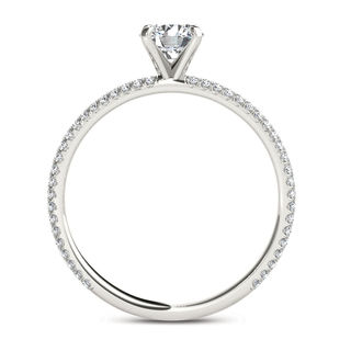 0.75 CT. T.W. Diamond Double Row Engagement Ring in 14K White Gold|Peoples Jewellers