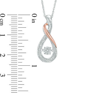 Unstoppable Love™ Diamond Accent Infinity Pendant in Sterling Silver and 10K Rose Gold|Peoples Jewellers