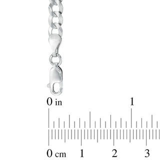 Men's 4.7mm Curb Chain Bracelet in Solid 14K White Gold - 8.0"|Peoples Jewellers