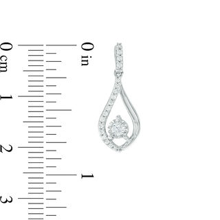 0.33 CT. T.W. Diamond Teardrop Earrings in 10K White Gold|Peoples Jewellers