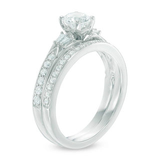 Celebration Canadian Ideal 0.95 CT. T.W. Certified Diamond Bridal Set in 14K White Gold (I/I1)|Peoples Jewellers