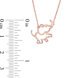 Elephant Necklace in 10K Rose Gold|Peoples Jewellers