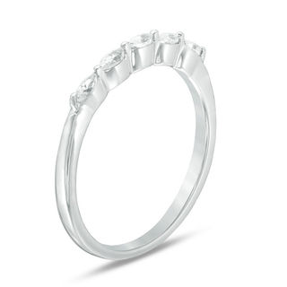 0.23 CT. T.W. Marquise Diamond Anniversary Band in 10K White Gold|Peoples Jewellers