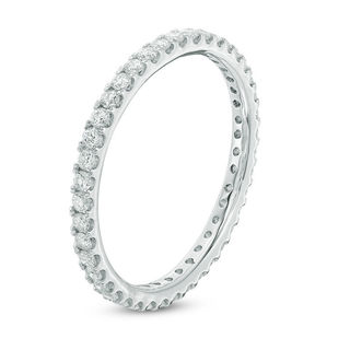 0.45 CT. T.W. Diamond Eternity Wedding Band in 14K White Gold|Peoples Jewellers
