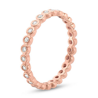 0.30 CT. T.W. Diamond Eternity Band in 14K Rose Gold|Peoples Jewellers