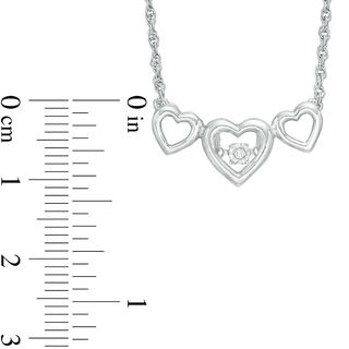Unstoppable Love™ Diamond Accent Triple Heart Necklace in Sterling Silver|Peoples Jewellers