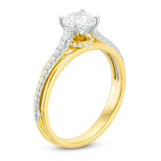 1.00 CT. T.W. Diamond Engagement Ring in 14K Two-Tone Gold|Peoples Jewellers