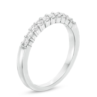 0.33 CT. T.W. Canadian Certified Diamond Ten Stone Anniversary Band in 14K White Gold (I/I2)|Peoples Jewellers