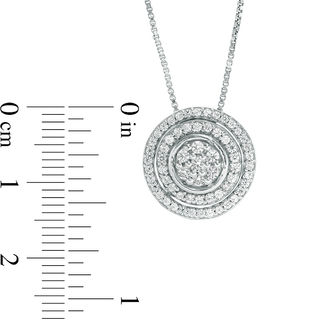 Convertibilities 0.33 CT. T.W. Composite Diamond Three-in-One Pendant in 10K White Gold|Peoples Jewellers