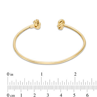 Love Knot Flexible Cuff in 14K Gold|Peoples Jewellers