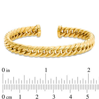 Curb Chain Cuff in 14K Gold|Peoples Jewellers