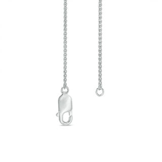 0.16 CT. T.W. Composite Diamond Frame Lariat-Style Bolo Necklace in Sterling Silver - 26"|Peoples Jewellers