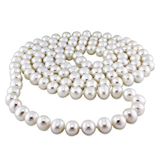 7.5-8.0mm Cultured Freshwater Endless Pearl Strand Necklace-36"|Peoples Jewellers