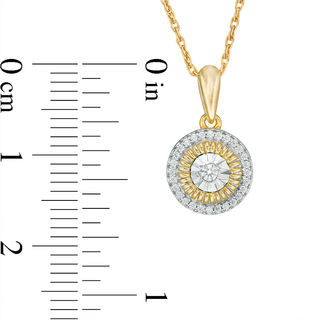 0.086 CT. T.W. Diamond Frame Pendant in 10K Gold|Peoples Jewellers