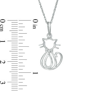 Cat Pendant in Sterling Silver|Peoples Jewellers
