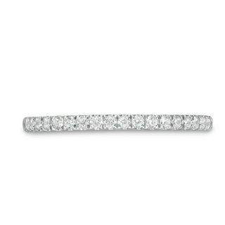 0.23 CT. T.W. Diamond Ribbon Wedding Band in 10K White Gold|Peoples Jewellers