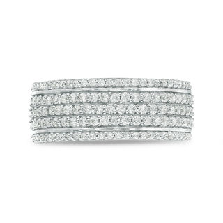 0.69 CT. T.W. Diamond Multi-Row Band in 10K Gold|Peoples Jewellers