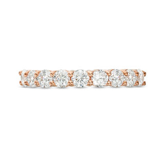 0.95 CT. T.W. Diamond Nine Stone Anniversary Band in 10K Rose Gold|Peoples Jewellers