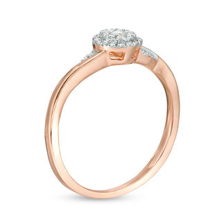 0.145 CT. T.W. Composite Diamond Promise Ring in 10K Rose Gold|Peoples Jewellers