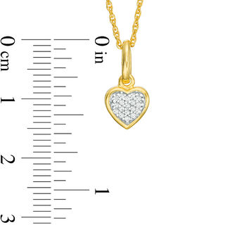 0.04 CT. T.W. Diamond Heart Pendant in 10K Gold|Peoples Jewellers