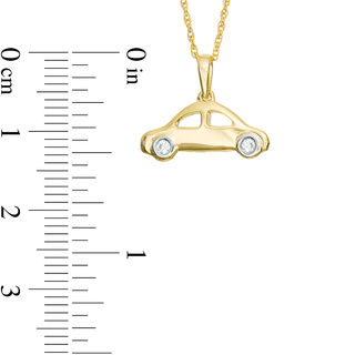 0.04 CT. T.W. Diamond Car Pendant in 10K Gold|Peoples Jewellers