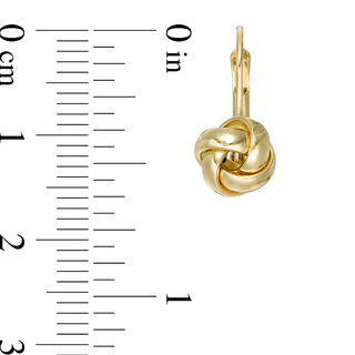 Love Knot Drop Earrings in 14K Gold|Peoples Jewellers