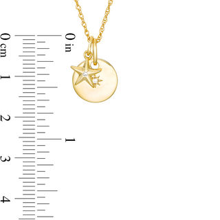 Diamond Accent Star and Disc Charm Pendant in Sterling Silver with 14K Gold Plate|Peoples Jewellers