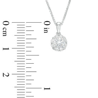 CT. T.W. Certified Canadian Diamond Frame Pendant in 14K White Gold (I/I2)|Peoples Jewellers