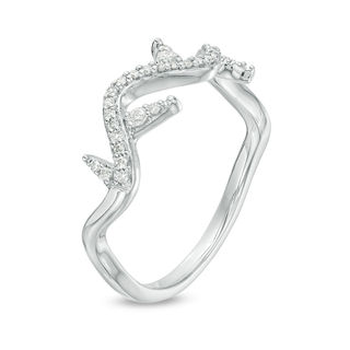 0.15 CT. T.W. Diamond Thorn Ring in Sterling Silver|Peoples Jewellers