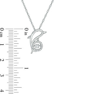 Unstoppable Love™ 0.04 CT. T.W. Diamond Dolphin Outline Pendant in Sterling Silver|Peoples Jewellers
