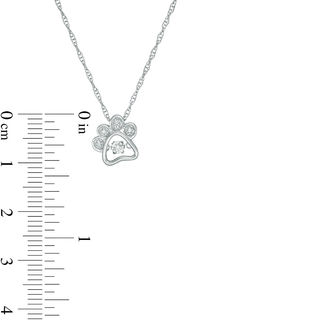 Unstoppable Love™ Diamond Accent Paw Print Pendant in Sterling Silver|Peoples Jewellers