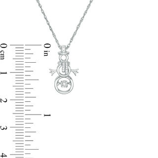 Unstoppable Love™ Diamond Accent Snowman Outline Pendant in Sterling Silver|Peoples Jewellers