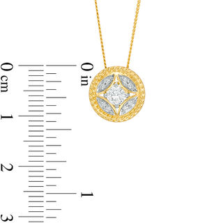 0.25 CT. T.W. Certified Canadian Diamond Disc Pendant 10K Gold (I/I2)|Peoples Jewellers