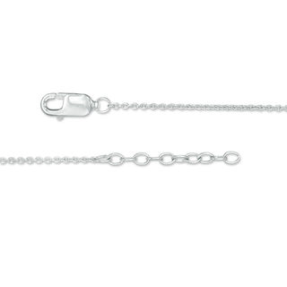 Diamond Accent Flip Flop Charm Anklet in Sterling Silver - 10"|Peoples Jewellers