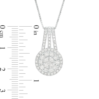 0.95 CT. T.W. Multi-Diamond Pendant in 10K Gold|Peoples Jewellers